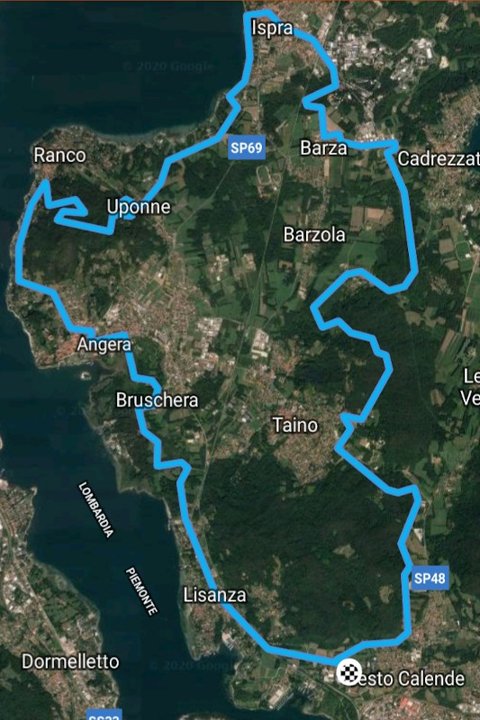 Itinerari Mtb Lago Maggiore - Sesto Calende, Taino, Barza, Ispra, Angera
