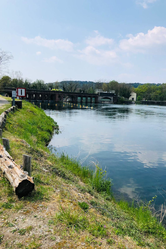 Diga del Panperduto a Somma Lombardo - Lago Maggiore accessibile
