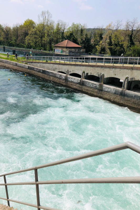 Diga del Panperduto a Somma Lombardo - Lago Maggiore accessibile