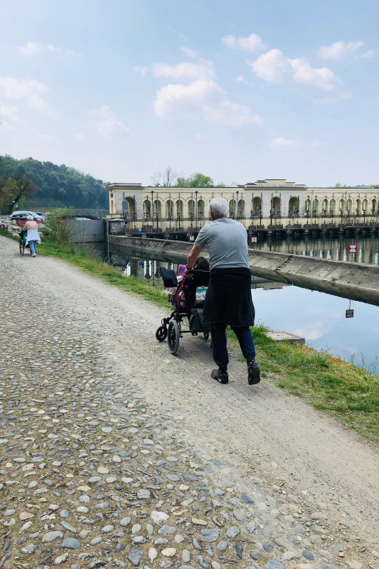 Diga del Panperduto a Somma Lombardo - Lago Maggiore accessibile