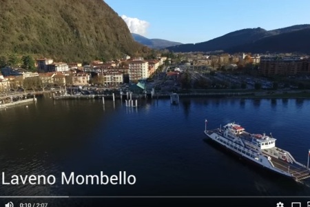 Video con drone realizzato a Laveno-Mombello