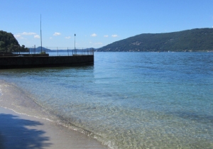 Spiaggia di Ceresolo a Laveno-Mombello sul Lago Maggiore