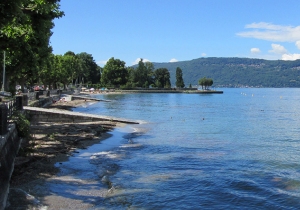 Spiaggia di Cerro a Laveno-Mombello sul Lago Maggiore