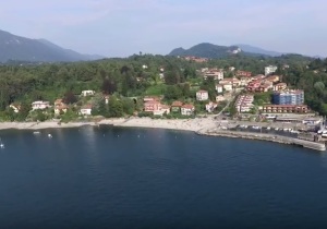 Spiaggia di Reno a Leggiuno sul Lago Maggiore